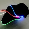 LED Chapéu de Luz Fulgor Chapéu Tecido Preto Para Adulto Bonés Bonés Luminosos 7 Cores Para Seleção Ajuste Tamanho Xmas Party JJE10144