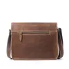 Umhängetasche Echtes Leder Männer Crazy HorseMale Vintage Reise Umhängetasche Mittleren Bussiness Tablet Messenger Handtasche