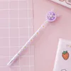 Stylo Gel à paillettes de chat, oreilles de lapin de dessin animé, stylos de Signature en forme de cœur pour fille, outils d'écriture de Test d'étudiant mignon 0515