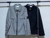 2021 Avrupa erkek ceketi retro klasik sokak ceketleri erkekler naylon kumaş Kol mektubu nakış OEM Çift cep tasarımı su geçirmez ince ceket