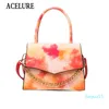 Borse a tracolla in pelle PU alligatore tie dye per donna Bella borsa da donna femminile Moda borse piccole tutto-fiammifero a tracolla