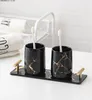 Bath Accessory Set Bathroom Accessories Ceramic Toothbrush Holder Cup Soap Dish Toothpaste Dispenser Household Storage Tray
