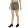 Hög midja sport shorts påskynda mitten av kort 4 fodrade kvinnor outfit snabb torr lös löpning slitage tillbaka zip pocket gym yoga p2549