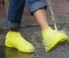 Stivali di gomma riutilizzabili Latex Latex Impermeabile Scarpe da pioggia Copertina antiscivolo Silicone Overshoes Cover Stivali Stivali Unisex Accessori