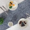 Coureur de table en coton en lin 33x210cm avec glands pour gastronomes pour dîner rétro en tissu de style japonais de la maison décor à la maison Couvercle 210708
