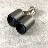 1 PCS Akrapovic Matte Dual Exhaust Tip Sticker Carbon Fiber Universal Exhausts Pipe Car Muffler Tips Nozzles Tail7482759