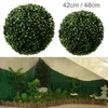 Couronnes de fleurs décoratives grande 48 cm 42 cm boule de plante artificielle arbre topiaire décoration de mariage fête maison extérieure boule suspendue 247G