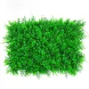 Faux Greenery Artificial Grass Plant Lawn Panels Wall Staket Hem Garden Backdrop Decor Turf för hund husdjur område inomhus 40x60cm