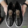 Men's shoes high quality cowhide flats women's sports with bold metal accessories boots
