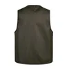 Men Multi-Pocket Classic Waistcoat Male Sleeveless Unloading Solid Coat Work Vest Pographer Tactical Mesh Jacket 210923