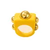 10 pièces élégance 2021 Punk résine anneaux pour femmes carré acrylique doré perle anneau femme fête esthétique bijoux