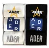 オリジナルの箱の包装の3ペアのADERエラーソックスメンズ女性Adererror Socksミドルチューブ