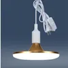 Plug in Lampada a sospensione a lampadina a LED Illuminazione notturna a risparmio energetico 30W 40W 50W 60W Lampadina piatta E27 Lampada a LED UFO per illuminazione domestica