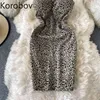 Korobov Sexy Leopard Kleid Frauen Schlanke Taille Mini Spaghetti Strap Kleider Weibliche Sommer Neue Ankunft Nachtclub Vestidos Mujer 210430