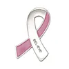 Pins broszki raka piersi świadomość, który przeżył serce, wierz nadziei różowa wstążka lapel marc22