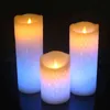 Cor mudam gradiente led velas controle remoto eletrônico flameless respirando luzes noite luzes de casamento decoração h1222