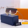 Nouvelles lunettes de soleil rondes femmes lunettes surdimensionnées dégradé marron rose lunettes de soleil sans monture pour cadeau féminin marque Designer uv400246c
