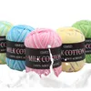 1PC 10Balls / sac de coton de lait 500g Fil pour la laine à tricoter Chaud Chunky Fil tricoté à la main Fil DIY Couverture Pull Drop Shipping Y211129