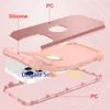 For Iphone 13 Pro Max Cases 3 In 1 Heavy Duty Shockproof Hybrid Hard PC+Silicone Rubber Protective Cover