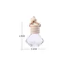 Hanging Glass Bottle For Essential Oils Air Freshener Container Crystal Glass Perfume Pendant Car Perfume Empty Bottle DLH454