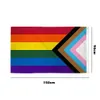90x150cm LGBT arc-en-ciel drapeau homosexuel Double couture polyester de haute qualité défilé Gay Pride bannières transgenres lesbiennes bannière drapeaux