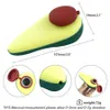 3.9'' Avocado hand pipes smoking pipes silicone water pipe glass bowl oil burner pipe tobacco hookah mini bong