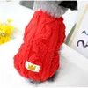 柔らかい犬のジャンプスーツの小さな犬の服冬の暖かいペットのセーターのオーバーオールの子犬コートアパレル衣料品のためのヨークポメラニアン衣装211007