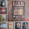 Vintage Metal Tin Signs for Wall Decor London Paris City Sights Iron Paints 2030cm Metal Signs Tin Plate Pub Bar Garage Home D6717902