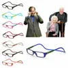 Folding Magnetic Reading Glasses Stock Adults 8 Colors Hanging Neck Snap Click 1.0 to 4.0 Elders Glasses gyq