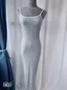 Plus Größe Sommerkleid Abend Lange Vintage Sommerkleid Party Bodycon Ärmellose Strand Frauen Kleider Weiße Robe Vestido Prom 210417