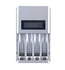 1.2V 4 slots AA AAA NI-MH NI-CD Snelle lading batterijlader met LCD-scherm EU AU US UK Plug