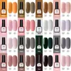 60pcs Gel Nail Polish Set Nude Glitter Semi Permanent UV Led Art Hybrid Varnishes Base Top Coat Nails5577238