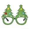 12 szt. Okulary świąteczne brokatowe oprawki do okularów świąteczne dekoracje kostium okulary na imprezy świąteczne świąteczne dobrodziejstwa zdjęcie