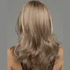 Wig Women The Long Hair Micro Volume Heat Resistant YouTube Atmospheric Highlights Mixed Blonde with Highlight Layered Cut