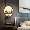 Svart Modern LED Vägglampa för vardagsrum sängljus Bedroom Lustres LEDS Sconce Light Art Deco Walls Lighting 220V 110V Cool White