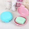 Home Supplies Plastic Travel Soap Box with Lid Bathroom Macaroon Portable Soaps Boxes Holder 5 Colors Available GGA5106