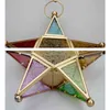 Suporte de vela votiva estrela pendurada para decoração de casamento de Natal