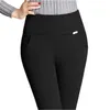 LPOWSS Sexy Women Plus Size High Waist Leggings Elastic Small-leg Pencil Pants Slim Korean Skinny Stretch Trousers S-XXXXL 211221