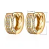 Classic Small Stud Earrings Cubic Zirconia Simple Gold Silver Color Korean For Women Send Friend Gifts