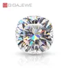 Gigajewe Vit D Color Cushion Cut VVS1 Moissanite Diamond 0.5mm-7mm För smycken gör manuell skärning