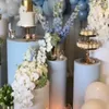 Nessun cerchio) Centrotavola da tavolo con supporto per fiori da sposa, alto in metallo, color oro, all'ingrosso Qq68