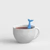 Silikon Balina Çay Demlik Gevşek Kaşık Tutar Çay-Yaprak Süzgeç Bitkisel Baharat Filtre Difüzör Kahve Araçları Parti Hediye