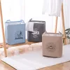 Storage Bags Lovely Printing Srorage Bag Thick Cotton Linen Clothes Quilt Wardrobe Organizer For Cupboards