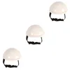 Casques de moto 3 pcs Pipy Puppy Chien Casque de sécurité Sun Sun Rain Protection Supplies (Blanc 6 pouces)