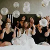 50 sztuk 12 cali Rose Gold Confetti Balony Lateksowe Balony Party Balony Dla Bridal Prysznic Ślubny Urodziny Dekoracja 210626