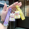 Cartoon Soft Rubber Mianyang Doll Keychain Bag Ornaments Car Accessories Silicone Soft Belt Key Chain G1019