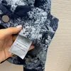 Kvinnors jackor Retro denim för kvinnor Autumn Godkvalitet Jungle Animal Print Coats High-End Brand 3D Cut Slim