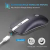 Rechargeable Wireless Computer Mouse Silent PC Laptop 2.4Ghz Mini USB Ergonomic Mause Noiseless Mice