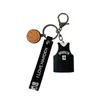 Fashion Cartoon Keychain Classic Exquisite Car Keyring Letter Men Women Loves PVC Basketball Polo Shirt Accessories Keychains Pendant YSK0254-0257
