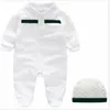 mode lyxfjäder /höst nyfödda baby rompers foties designer barn pojkar flickor kläder baby jumpsuit bomull barn kläder kläder set